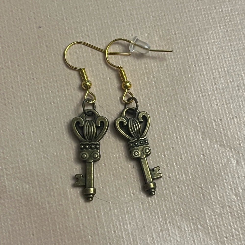 Key earrings. Hand made. #3